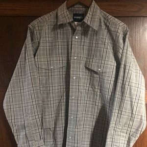 Men's Wrangler snap button - Large